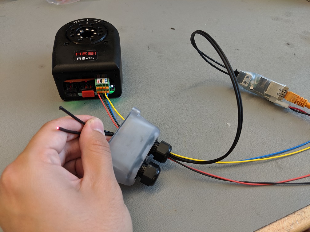 power on fiber red